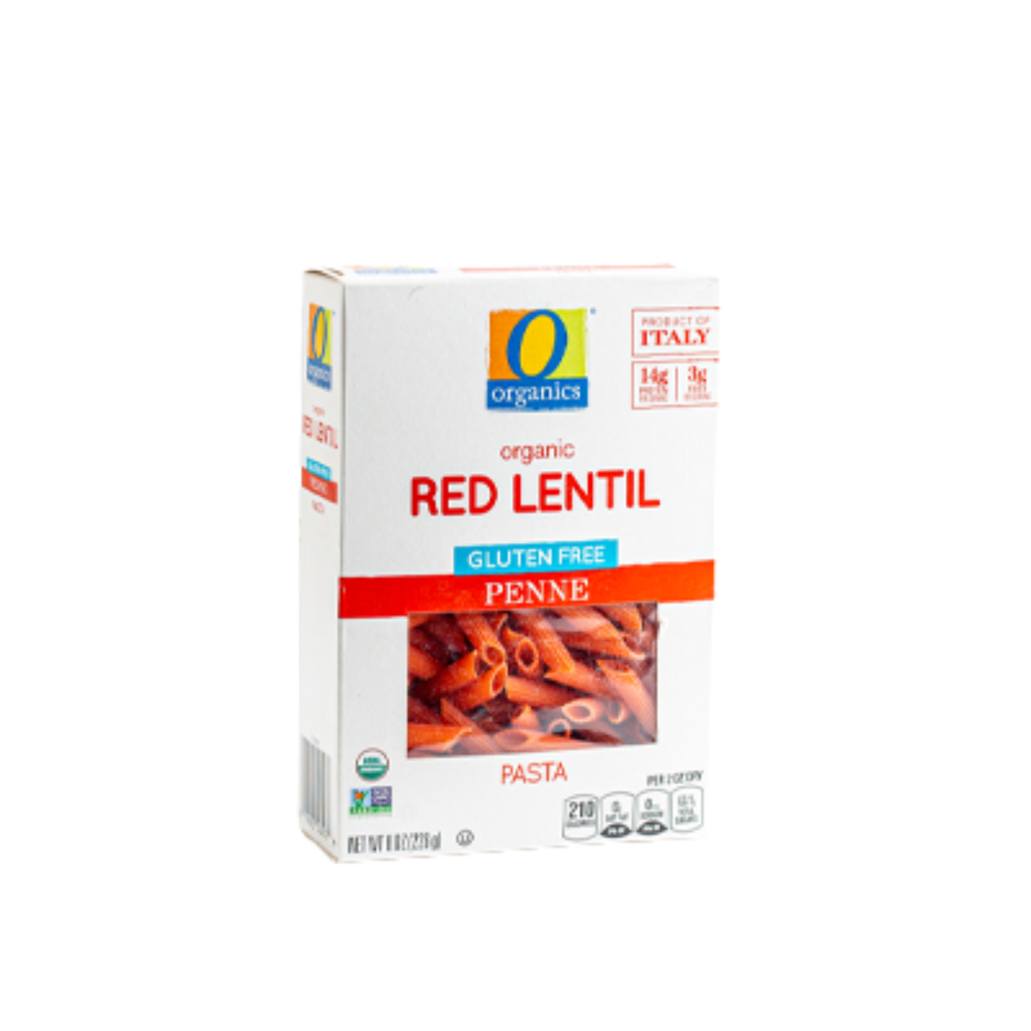 0 ORGANICS PASTA PENNE RED LENTIL 226 GM