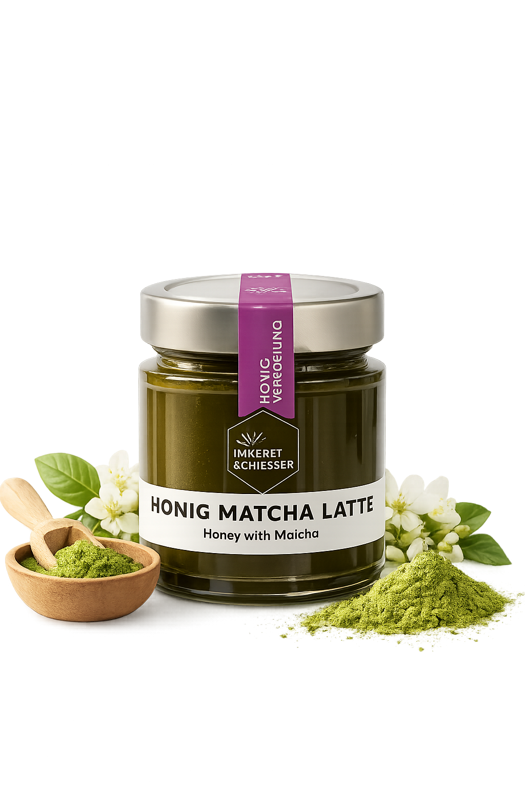 Honey matcha latte