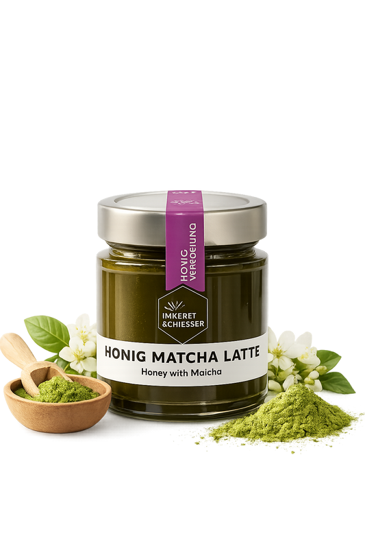 Honey matcha latte